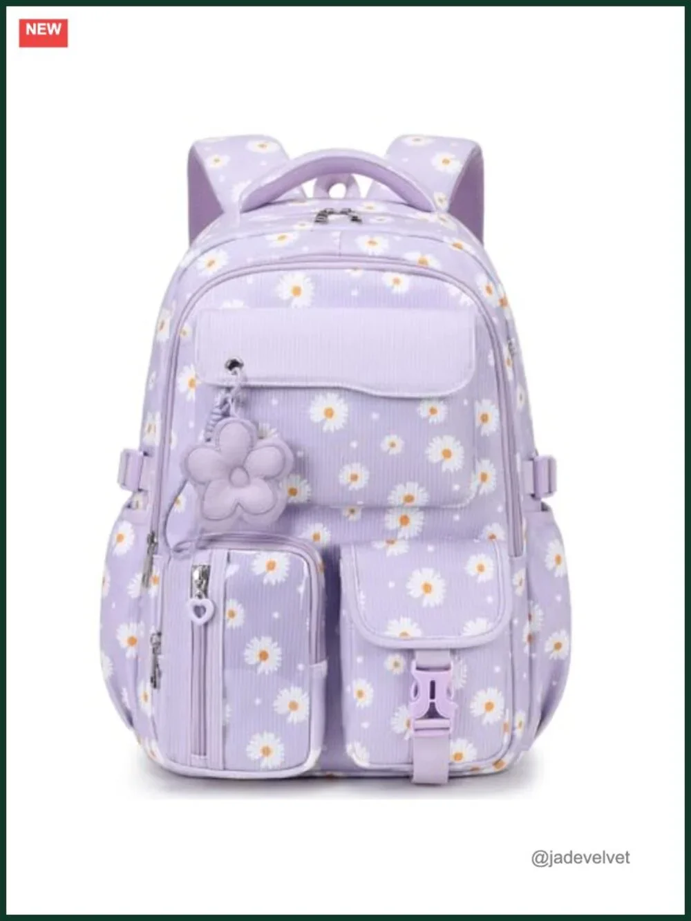 Corduroy Kids Backpack Large Capacity Multi-Pocket School Bookbag